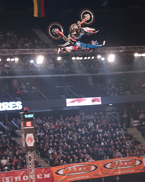 Dany Torres placing 2nd at NIGHT of the JUMPs in Luthuania 2013